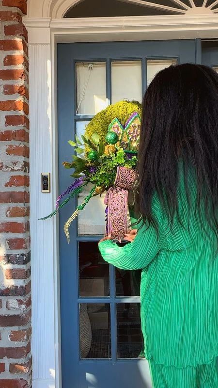 Mardi Gras outfit and door decor

#LTKover40 #LTKhome
