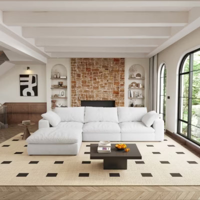 Cloud Modular Comfort L Shaped Sofa Couch for Living Room 3Seater +1 Ottoman | Target