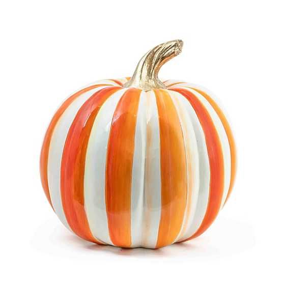 Orange Stripe Pumpkin - Medium | MacKenzie-Childs