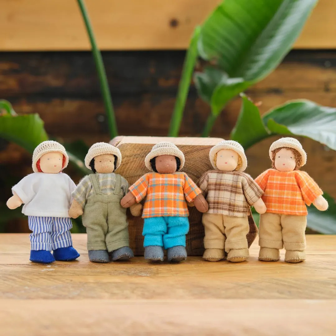 Waldorf 5.5 Inch Dollhouse Boy Dolls - All Natural Materials - No Wire - Fits Any of Our Dollhous... | Etsy (US)