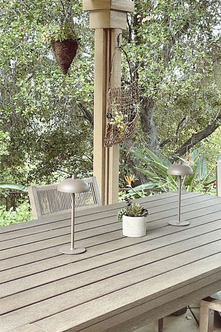 Recently added these outdoor rechargeable wireless table lamps! Perfect for summer! 

#backyard #patiodecor #balconydecor



#LTKHome #LTKStyleTip #LTKFindsUnder50