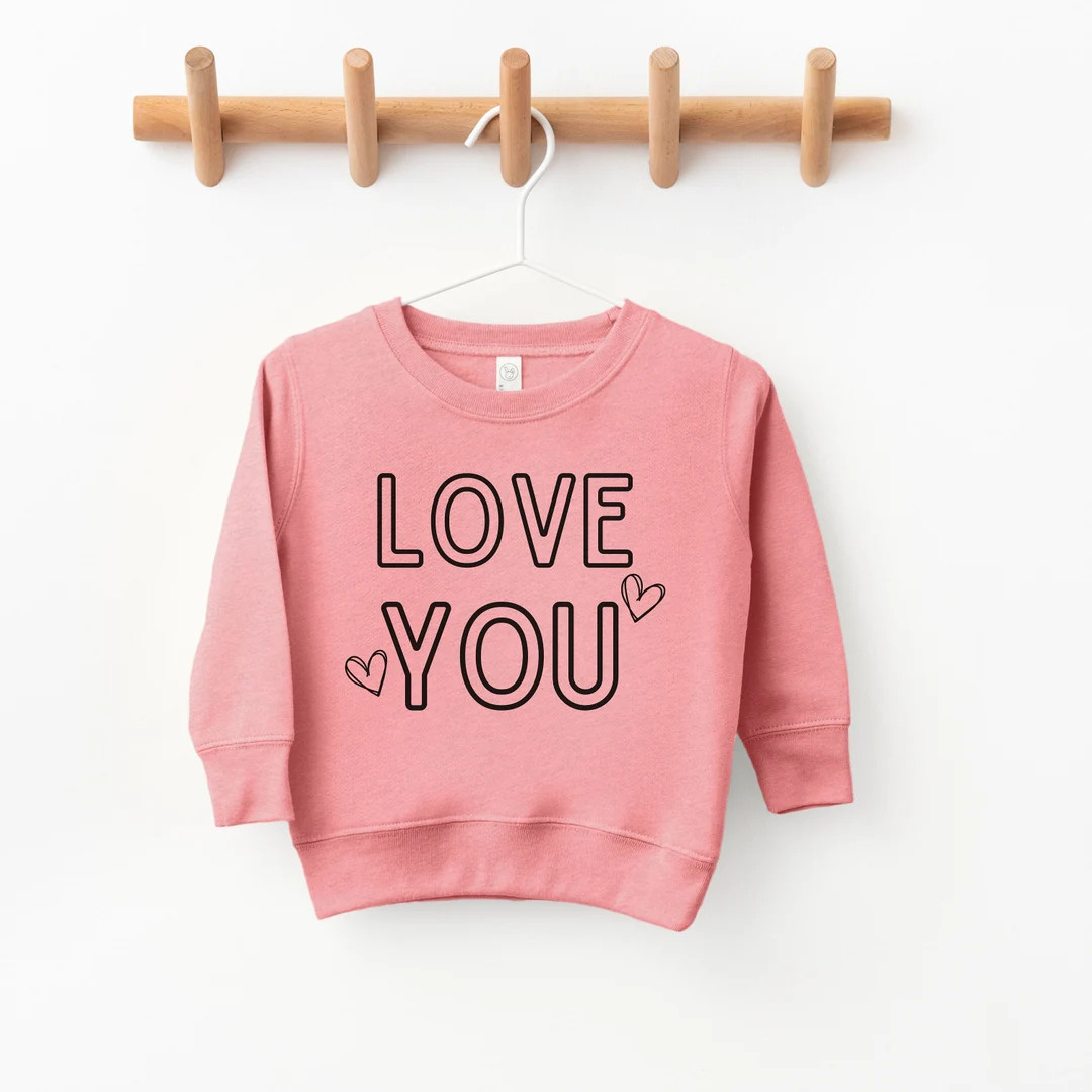 Love You  Child Sweater  Valentine Sweater  Valentine - Etsy | Etsy (US)