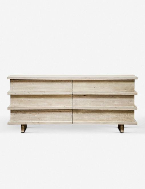 Corliss 6-Drawer Dresser, White Wash | Lulu and Georgia 