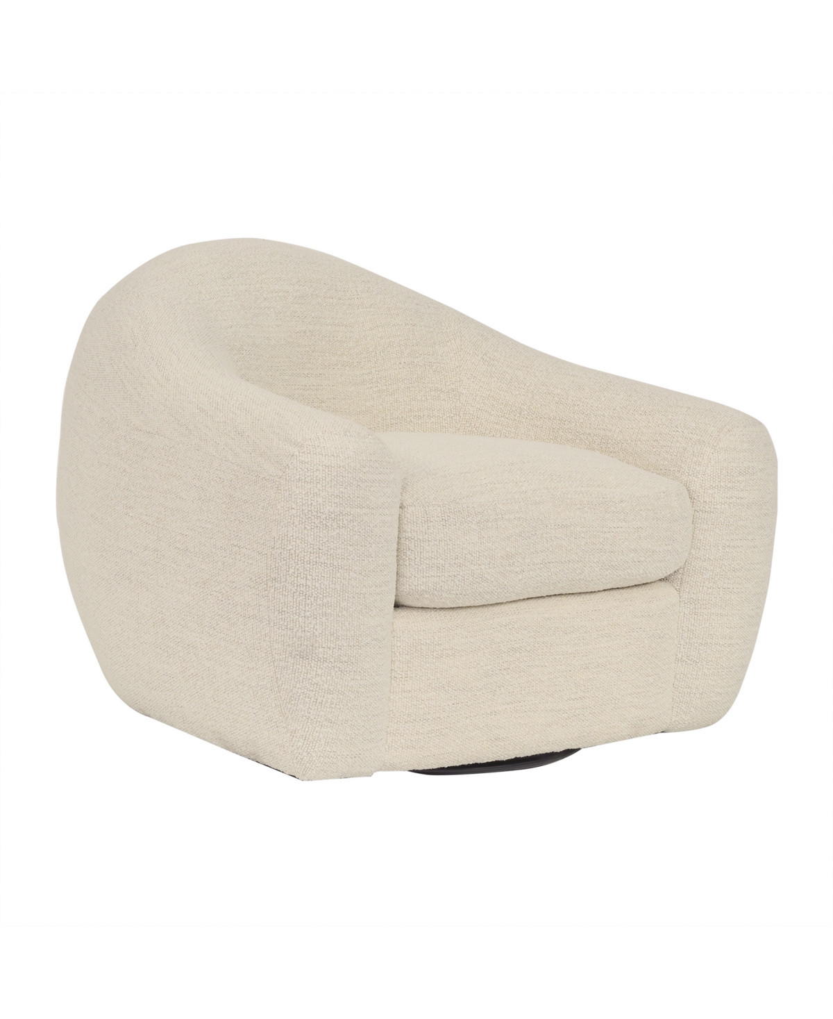 Molly Upholstered Swivel Accent Chair - Pearl, Brown | Macy's