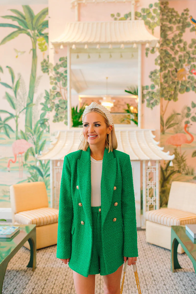 BuddyLove | Tucker Tweed Blazer | Green | BuddyLove