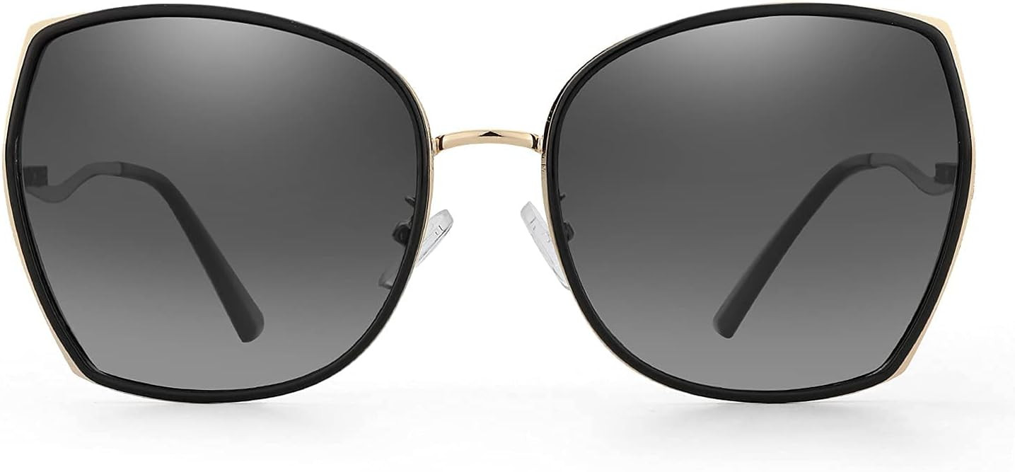 ZENOTTIC Polarized Sunglasses for Women Cateye Oversized Vintage Metal Frame Gradient Lens Sun Gl... | Amazon (US)