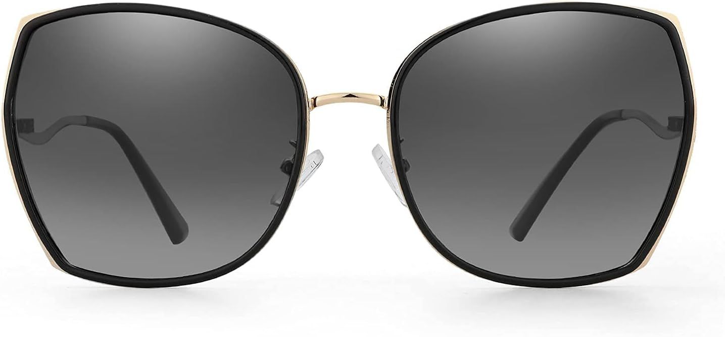 ZENOTTIC Polarized Sunglasses for Women Cateye Oversized Vintage Metal Frame Gradient Lens Sun Gl... | Amazon (US)
