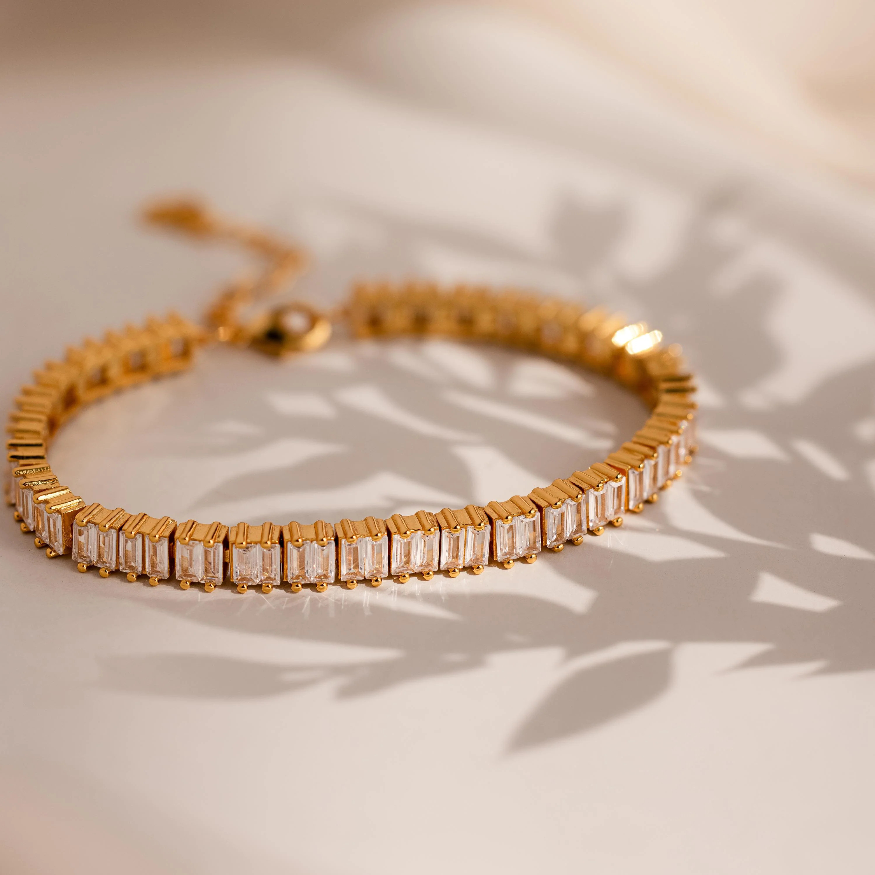 Vertical Baguette Tennis Bracelet | Caitlyn Minimalist