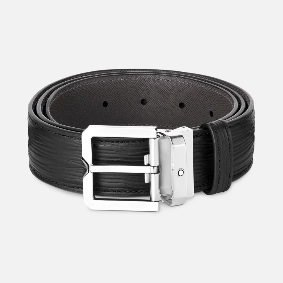 Montblanc - Black 35 Mm Leather Belt - Belts - Black | Montblanc International Gmbh