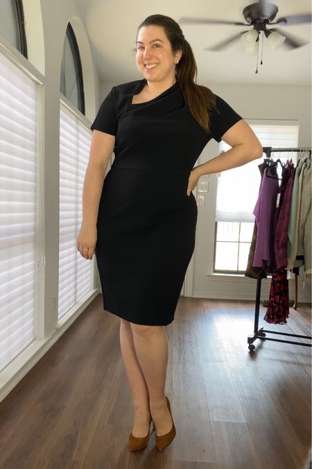 This workwear dress is perfect and it skims over your curves! At the Nordstrom sale! 

Womens business professional workwear and business casual workwear and office outfits midsize outfit midsize style 

#LTKxNSale #LTKcurves #LTKworkwear
