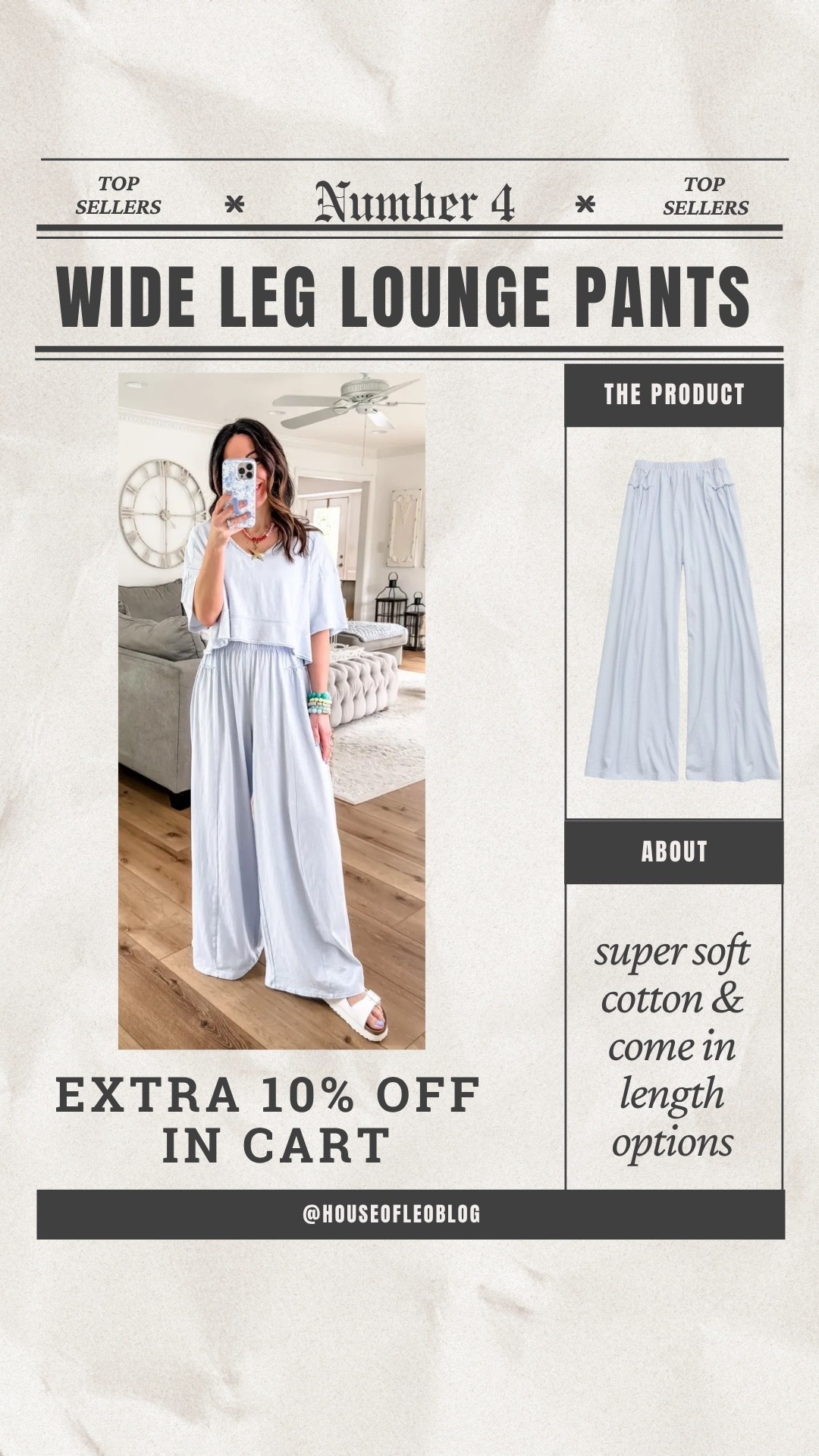 Wearing small top. Small short, wide leg pants.

#LTKOver40 #LTKSaleAlert #LTKPetite
