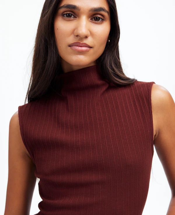 Ribbed Mockneck Tank | Madewell | Madewell