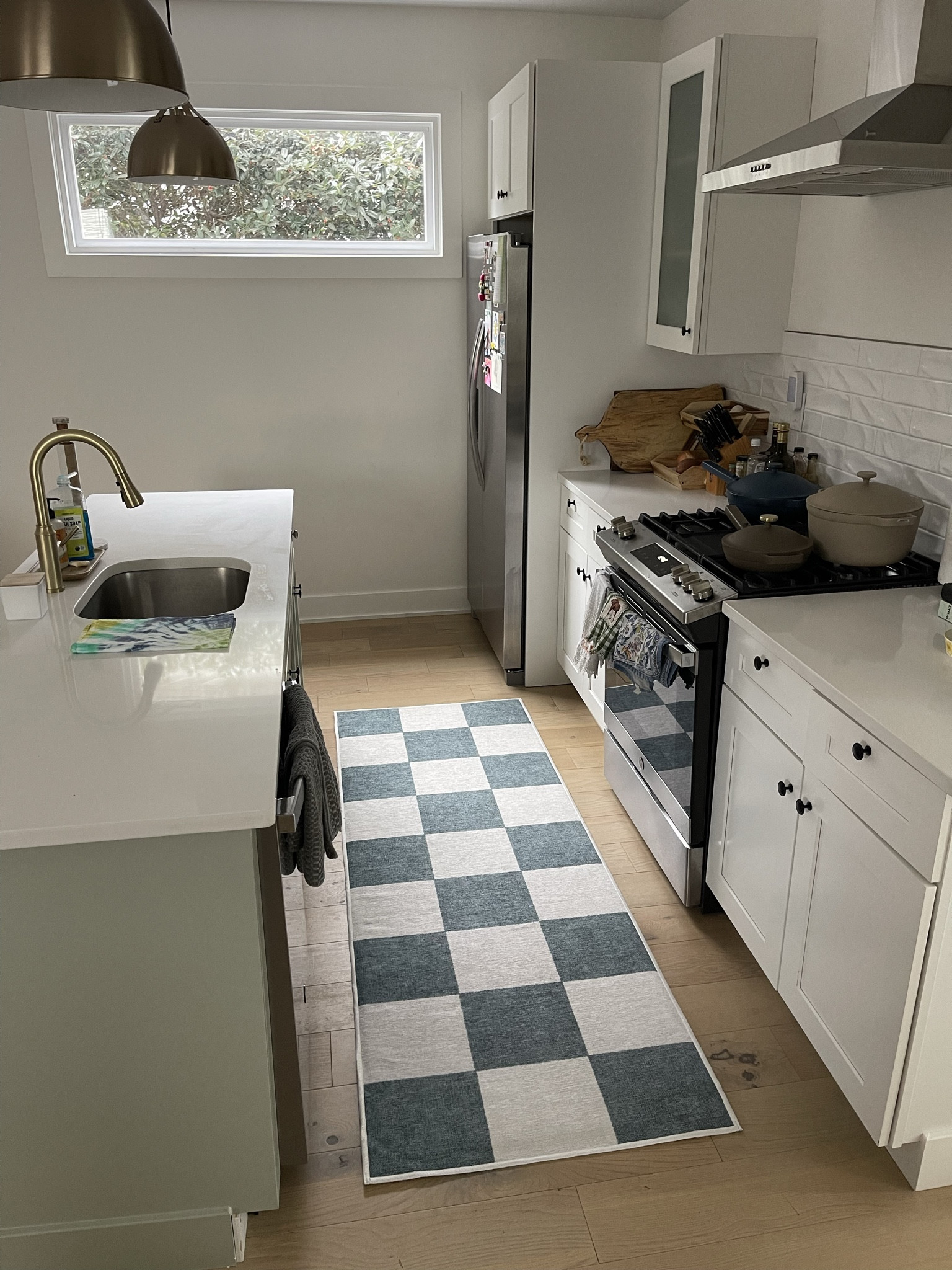 kitchen runners are from ruggable - love how easily assembly is + so easy to clean! code VIVIANEAUDI10

#LTKhome #LTKSeasonal