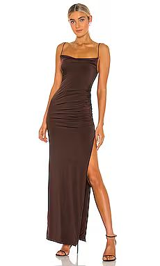 Lovers and Friends Odessa Gown in Espresso Brown from Revolve.com | Revolve Clothing (Global)