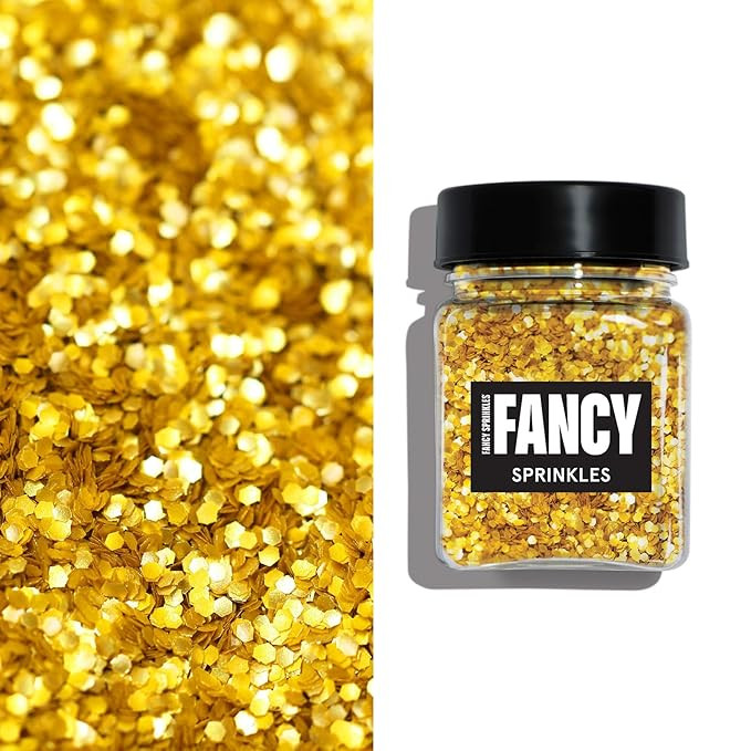 Fancy Sprinkles Limited Edition St. Patty's Day Metallic Glitter Hexagons Sprinkle Shapes Edible,... | Amazon (US)