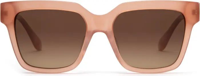 Hana Special Fit Medium 55mm Gradient Polarized Square Sunglasses | Nordstrom