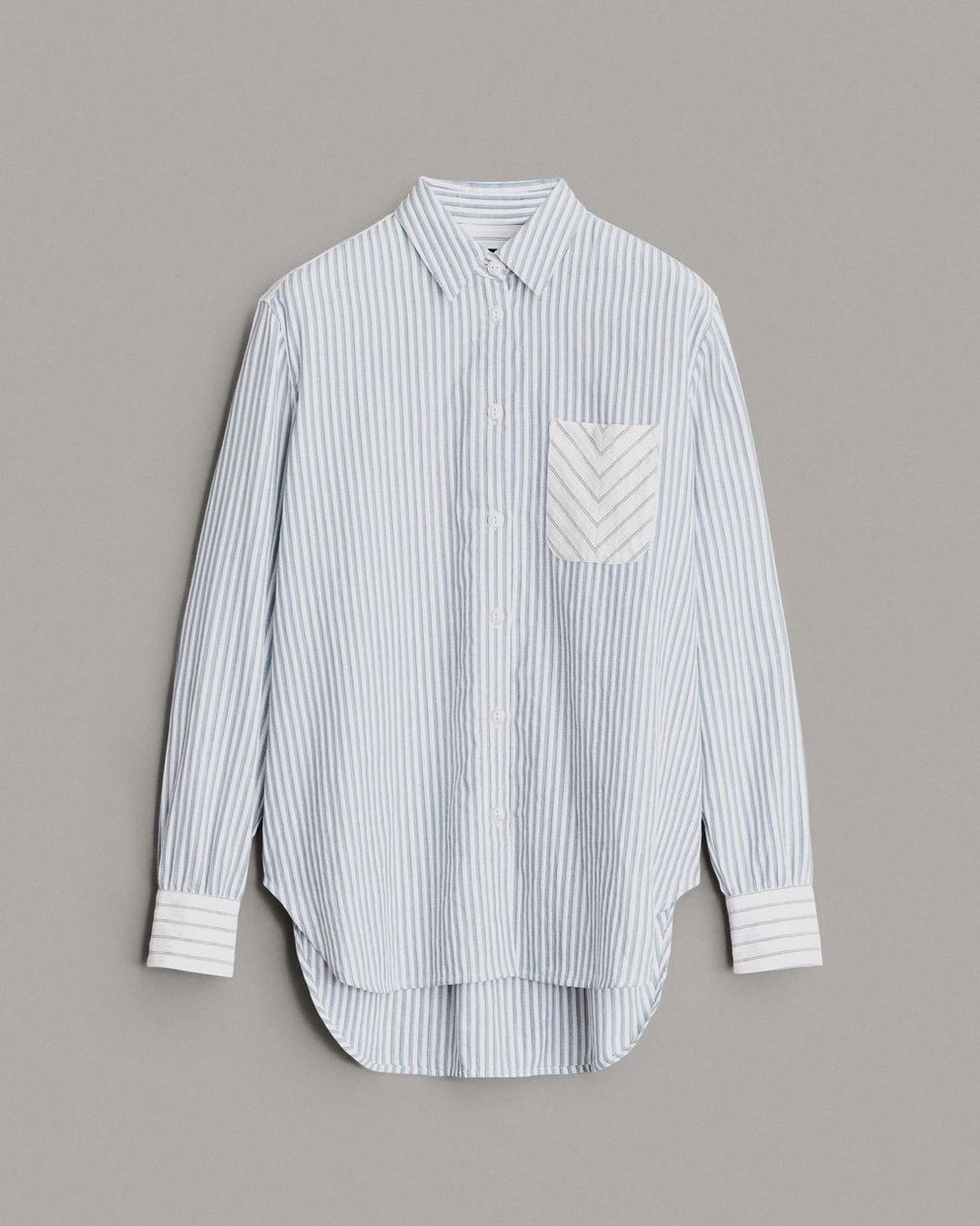 Maxine Cotton Button Down Stripe Shirt | rag + bone