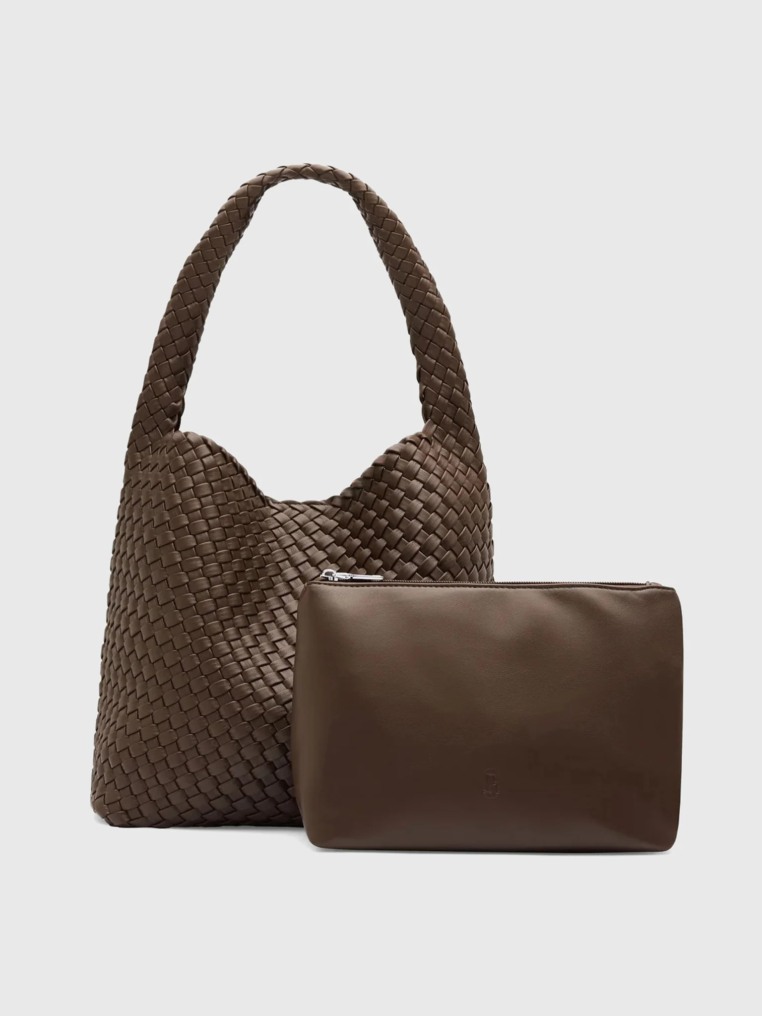 RYLAN
                      
                     Alt-Leather Woven Large Tote | Saint Bernard