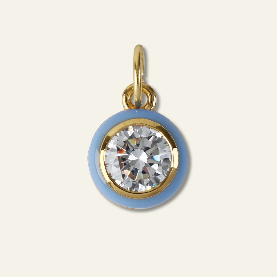 Blue Enamel Bezel Charm | HART