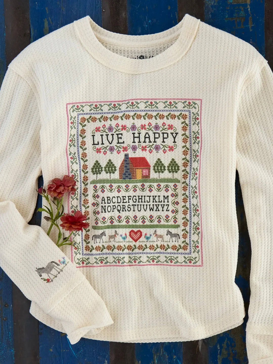 Parker Thermal Tee - Live Happy Cottage | Natural Life