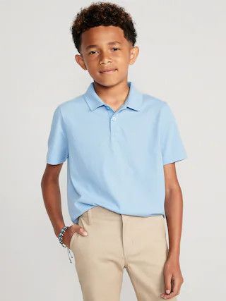 School Uniform Jersey-Knit Polo Shirt for Boys | Old Navy (US)