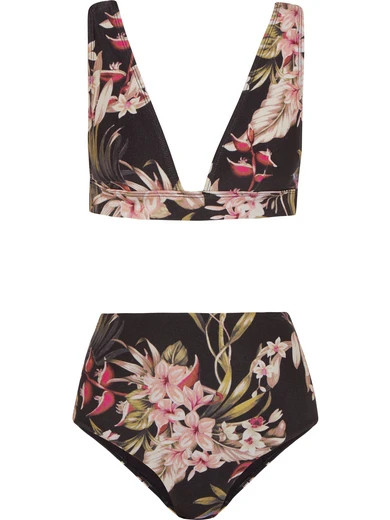 Curacao floral-print bikini | NET-A-PORTER (US)