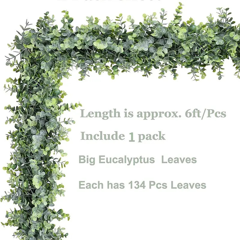 Faux Eucalyptus Garland Plant Artificial Vines Hanging - Temu | Temu Affiliate Program