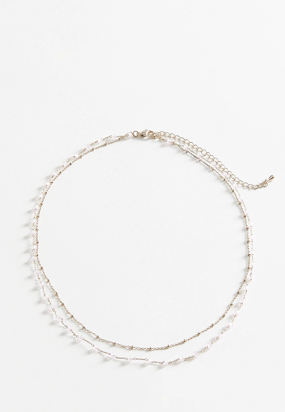 Pink Beaded Layered Necklace | Maurices