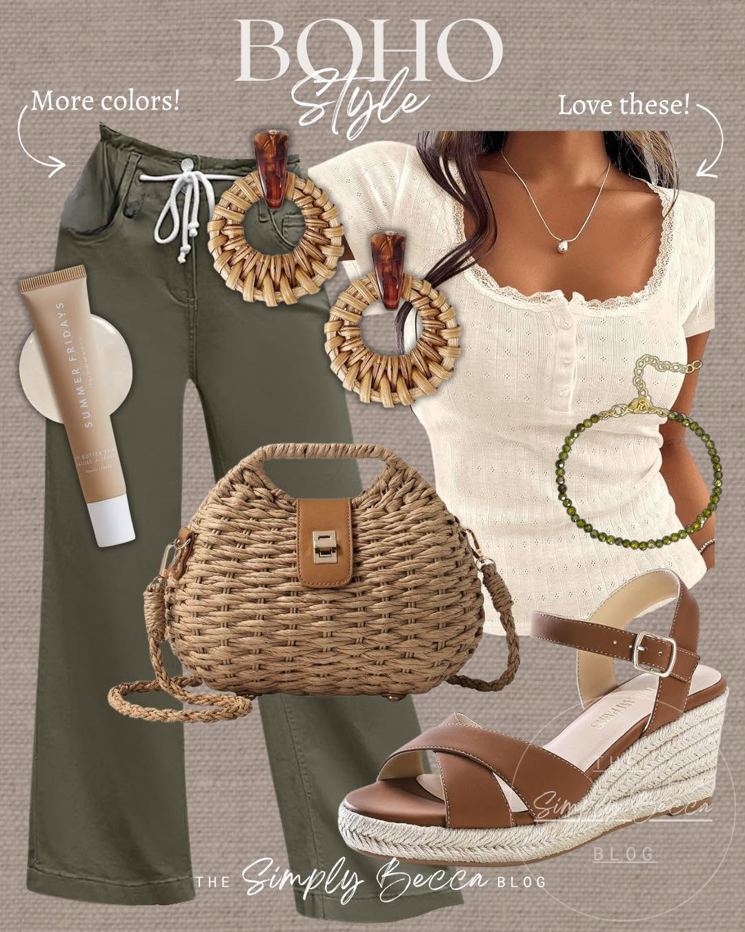 Just adore this 😍 Neutral boho outfits with a soft, relaxed vibe.

#ltkwomens #bohostyle #summeroutfits #datenight #wovenclutch 

 #LTKdayinmylife #LTKgrwm #LTKootd
