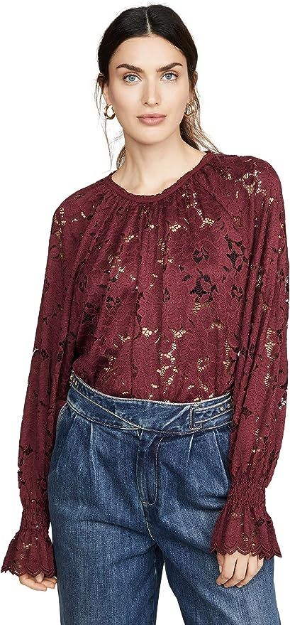 Free People Women's Olivia Lace Top | Amazon (US)