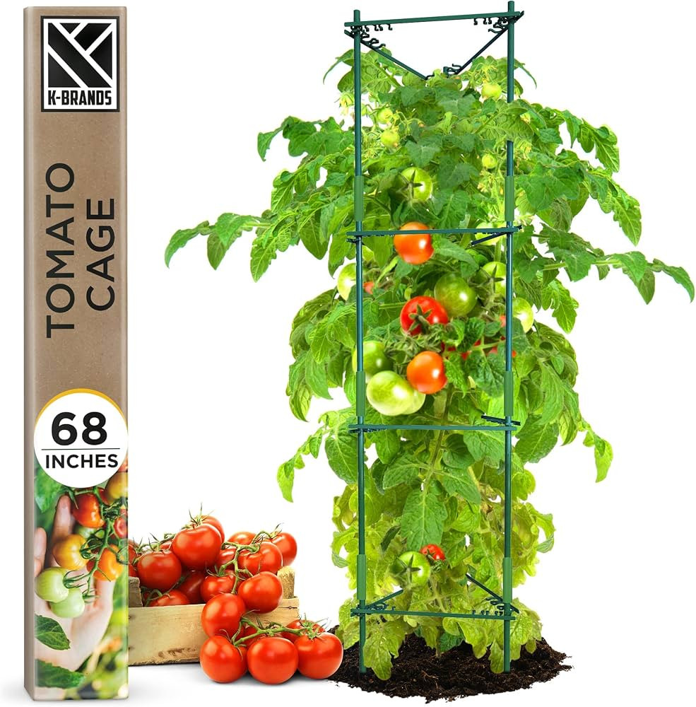 K-Brands Tomato Cage – Premium Tomato Plant Stakes Support Cages Trellis for Garden and Pots (U... | Amazon (US)