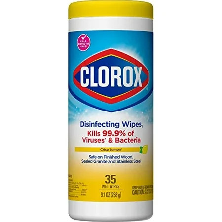 Clorox Disinfecting Wipes Bleach Free Cleaning Wipes - Crisp Lemon 35 Count | Walmart (US)