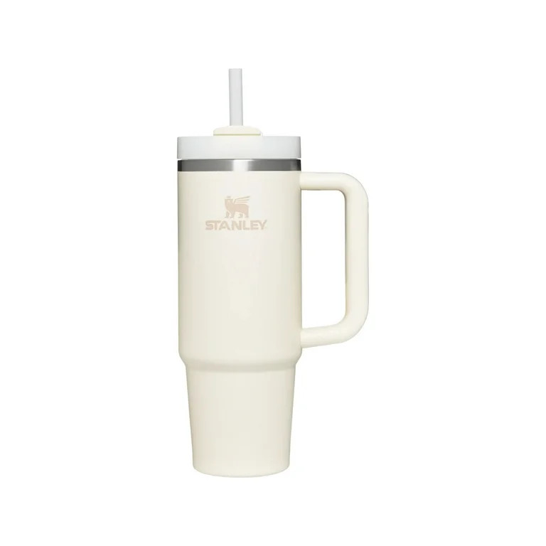 Stanley Quencher H2.0 FlowState 30 oz Stainless Steel Tumbler - CREAM | Walmart (US)