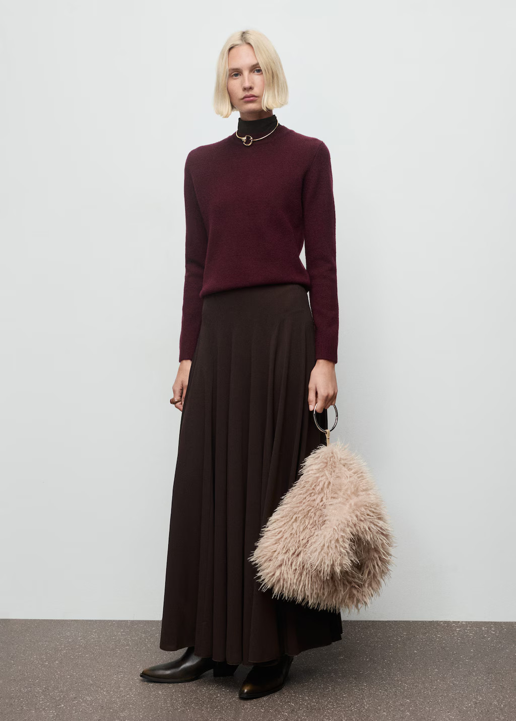 Medium-knit sweater maroon - Woman - S - MANGO | Mango (US/MX/AU)