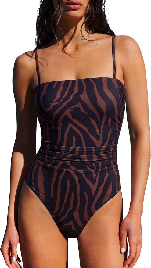 SUUKSESS Women Sexy One Piece Swimsuit Tummy Control Square Neck Bathing Suit | Amazon (US)