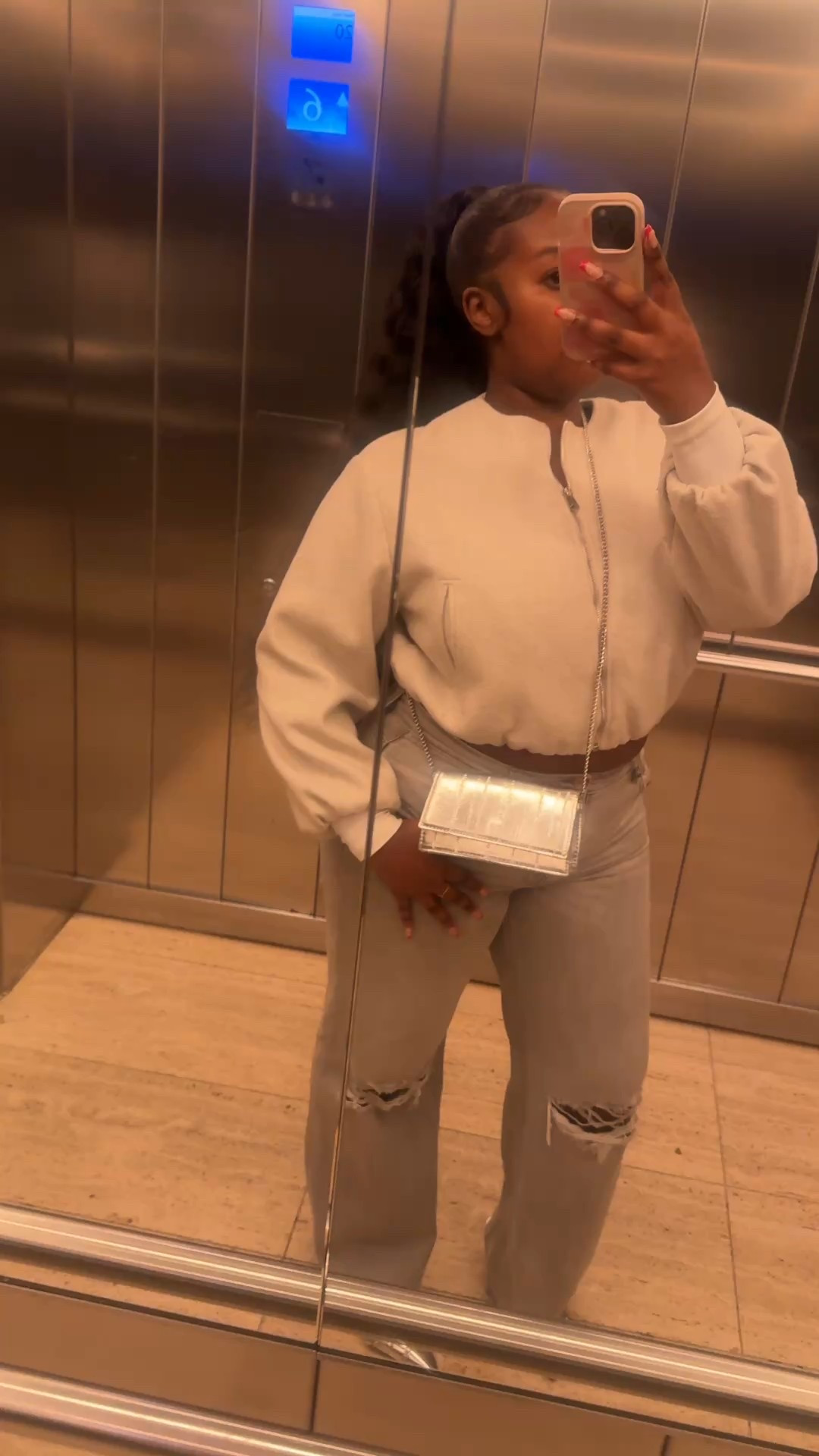 The bomber is ‘SOFT BOMBER JACKET WITH ELASTIC TRIMS’ from Zara but I’ve attached alternatives