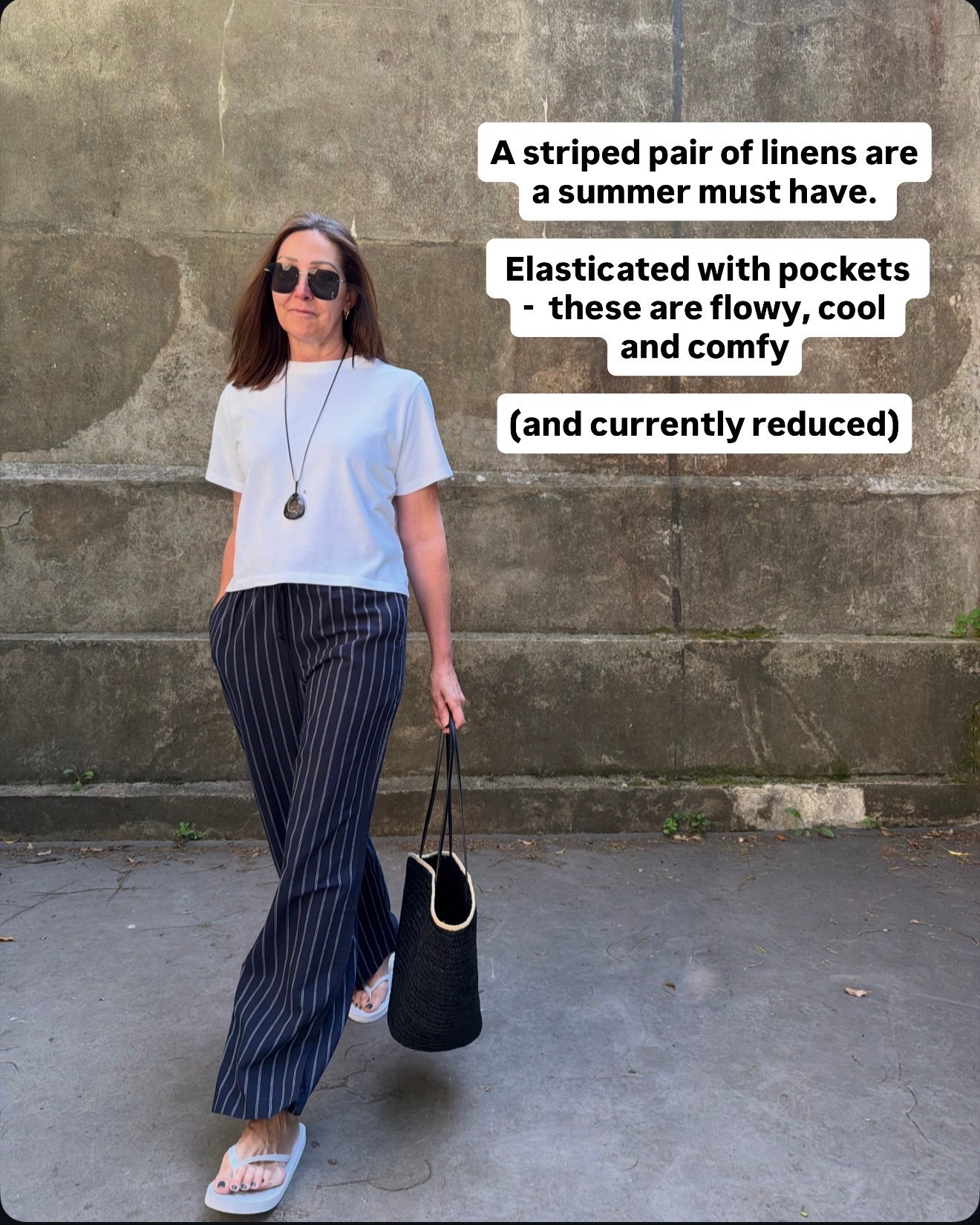 These fab striped linens are currently reduced. Perfect for summer days and travel, they also come in cream. I’m wearing a M

#LTKsummer #LTKfestival #LTKstyletip
