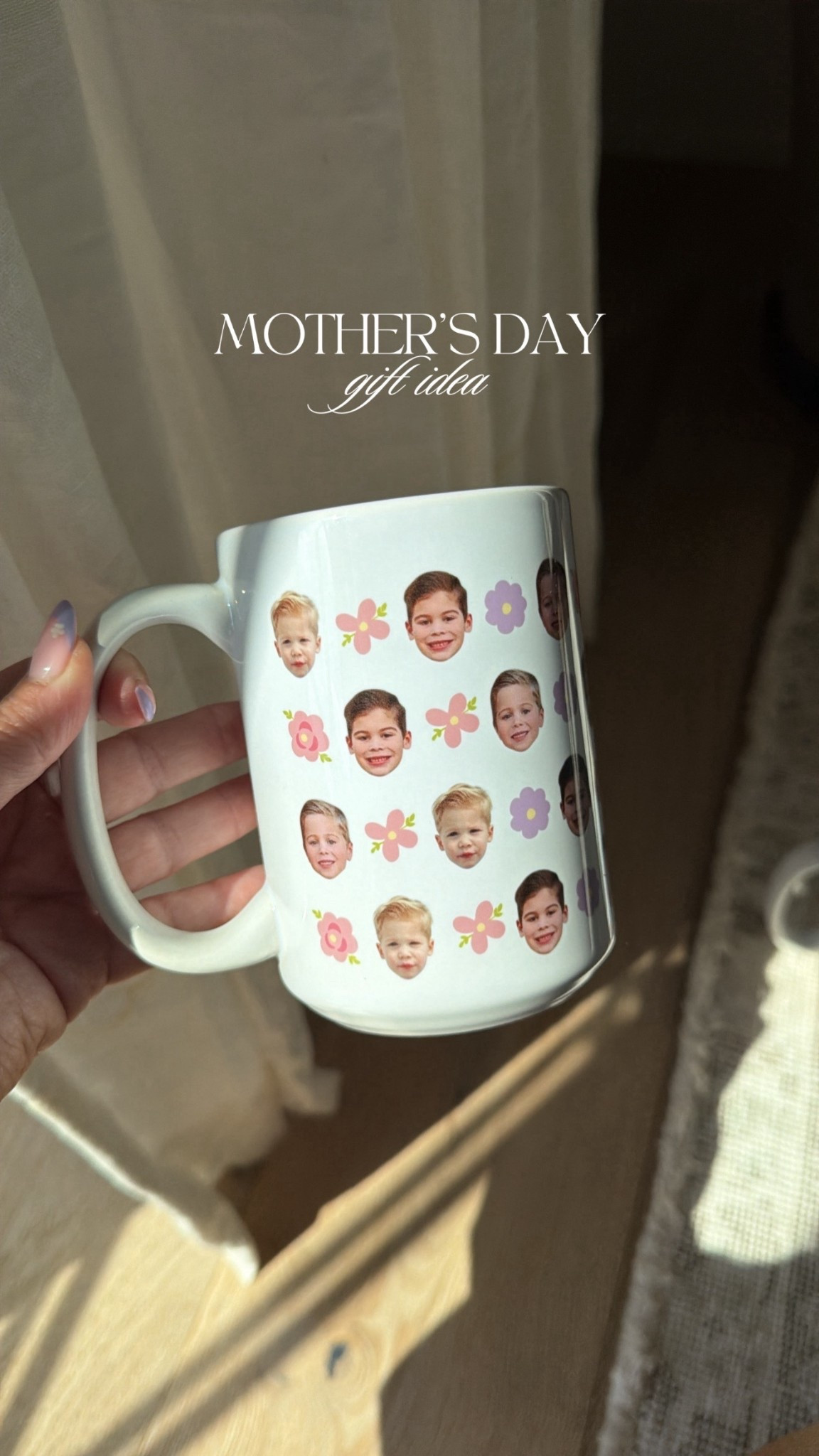 Another fun & sweet personalized gift for Mother’s Day— we love these mugs from this small business! They have several cute options right now for Mother’s Day, so I got one for Nina with the boys faces. It turned out so cute haha! 

#LTKmomlife #LTKMothersDay #LTKKids