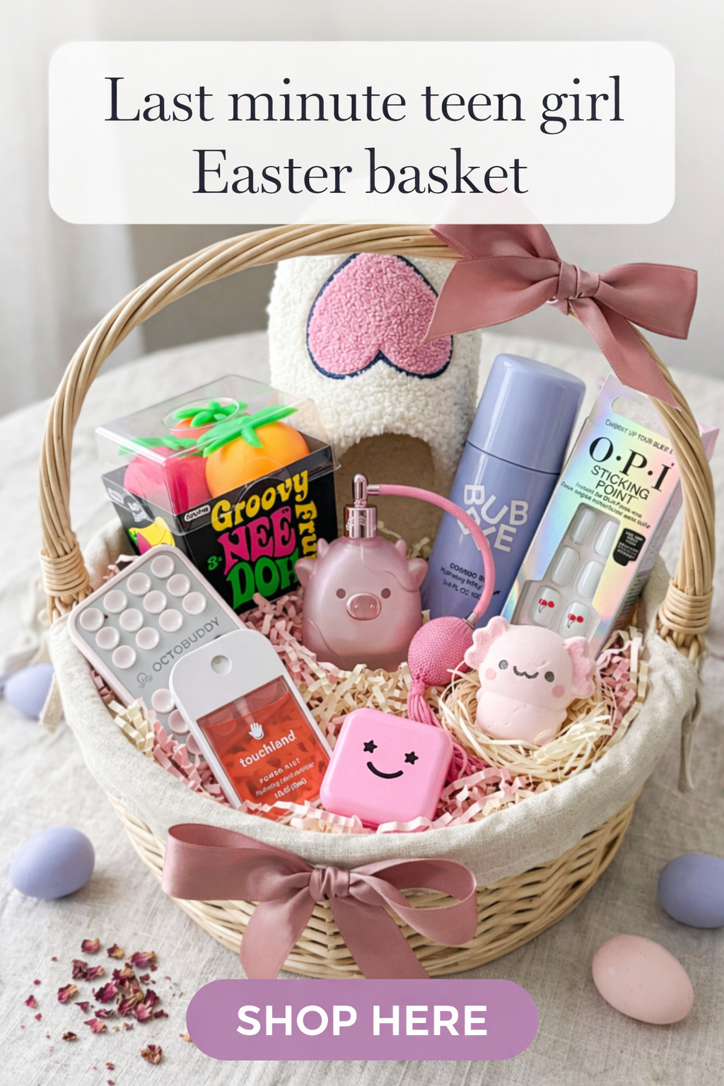 Last-minute teen girl Easter basket… but make it CUTE 💕🐰
If you’re scrambling (like me 😅), this is the perfect mix of fun + trendy + actually useful gifts she’ll love

From beauty finds to little extras and cute accessories. Everything here is easy to grab and looks put together 👏
Linked all the goodies I used 💖

#LTKFamily #LTKFinds #LTKGiftGuide
#EasterBasket #EasterIdeas #TeenGirlGifts
#LastMinuteGifts #EasterInspo #BasketIdeas
#AmazonFinds #TeenGirlStyle #GiftInspo
#SpringVibes #MomLife #GiftIdeas 

 #LTKmomlife #LTKSeasonal #LTKBeauty