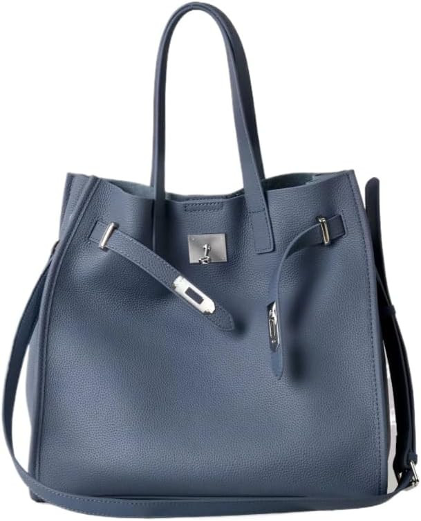 Leather Totes Handbag Shoulder Bag Sling Hobo Commuter Crossbody Bag Large Capacity Locker Versat... | Amazon (US)