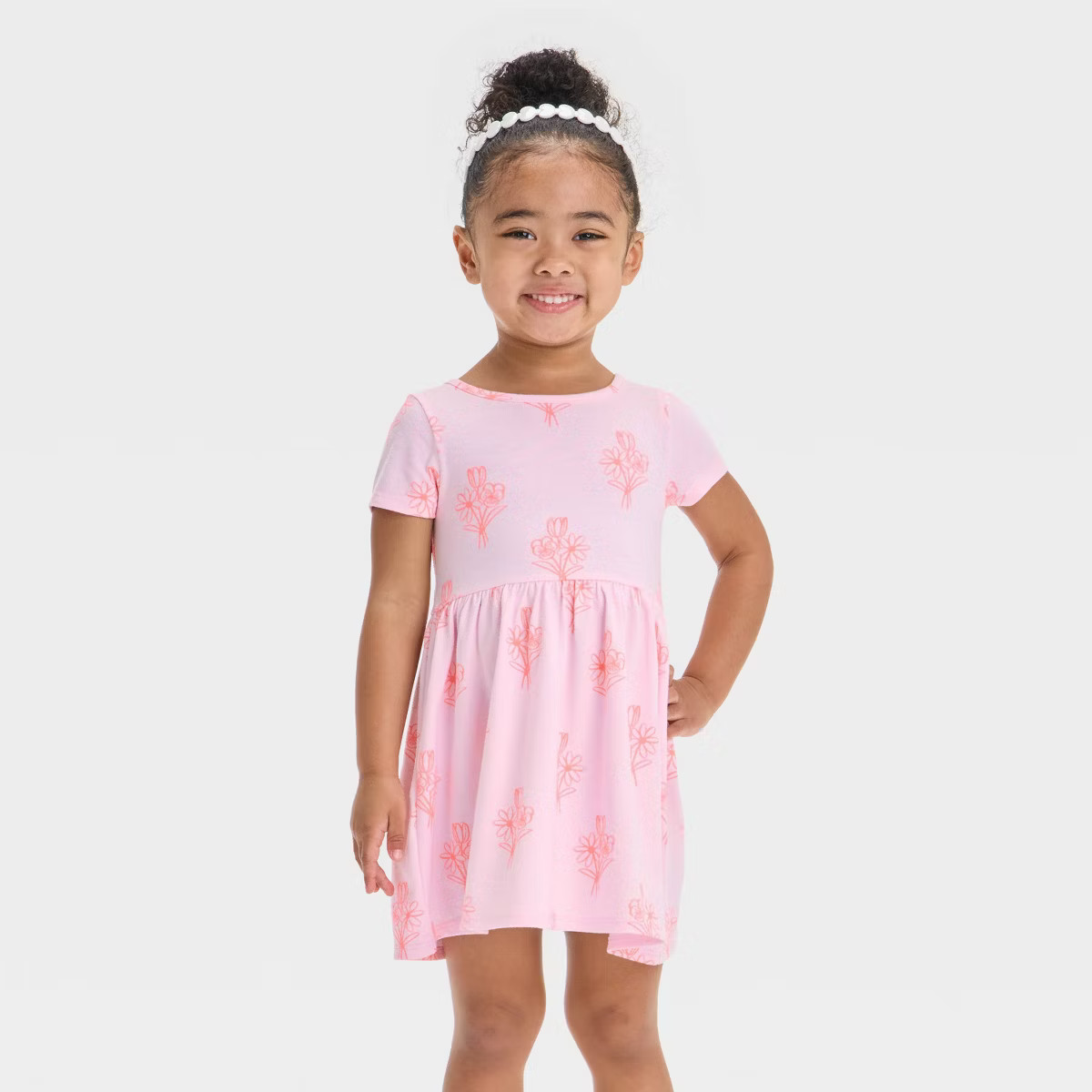 Toddler Girls' Short Sleeve Dress - Cat & Jack™ | Target
