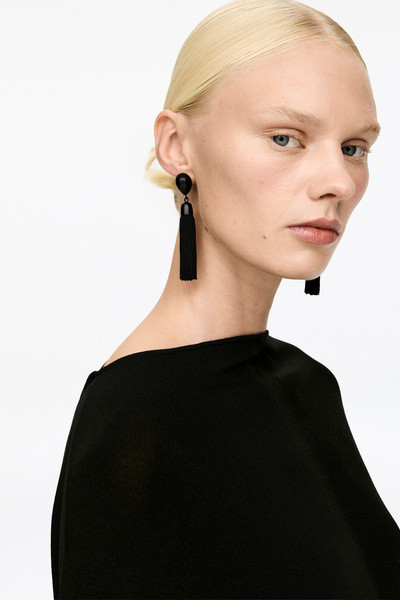 Tassel Earrings – Black – Women – ARKET GB | Arket UK