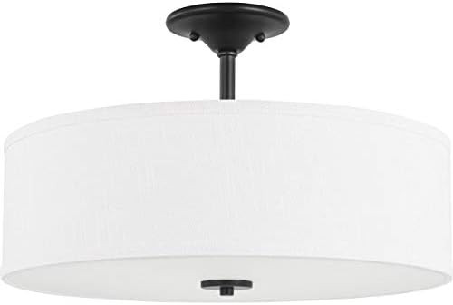Inspire Collection Graphite Three-Light 18" Semi-Flush Mount | Amazon (US)