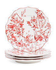 Set Of 4 Winter Forest Salad Plates | Christmas In July | Marshalls | Marshalls