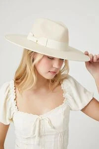 Pinched Ribbon-Trim Fedora | Forever 21 (US)