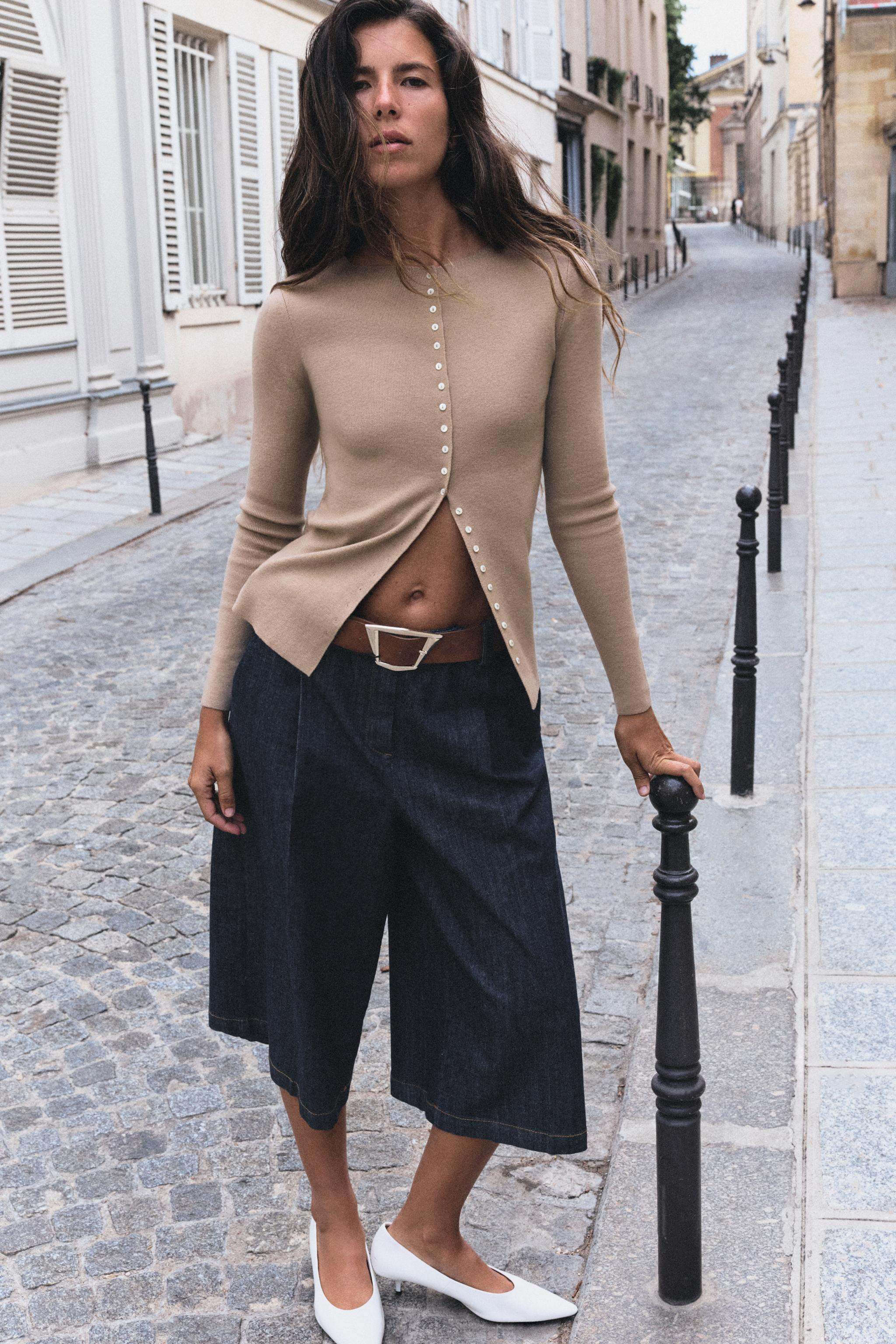 WOOL-BLEND BUTTON-FRONT JACKET | Zara US