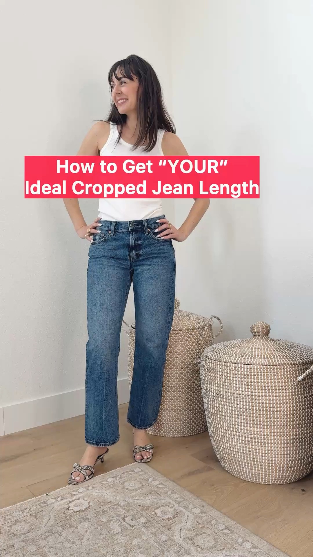 Short cropped jeans  = Dead giveaway your denim is dated. 

 Find YOUR cropped jean length so you can roll long jeans to the perfect length or buy some online that already are, like the ones I’m wearing that come with a modern 27” or 29” inseam. 

All the styles below are sold in two ankle length options 


Save 20% with my VIP code VIPFF26 @Pistola Denim starting 4/20 


