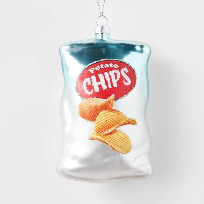 Glass Potato Chips Christmas Tree Ornament - Wondershop&#8482; | Target