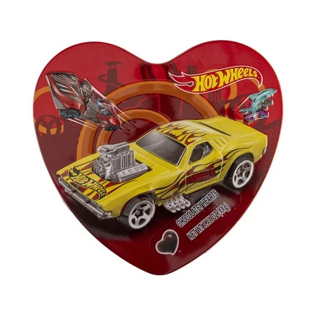 Hot Wheels Heart Tin with 10 pieces of Chocolate | Walmart (US)