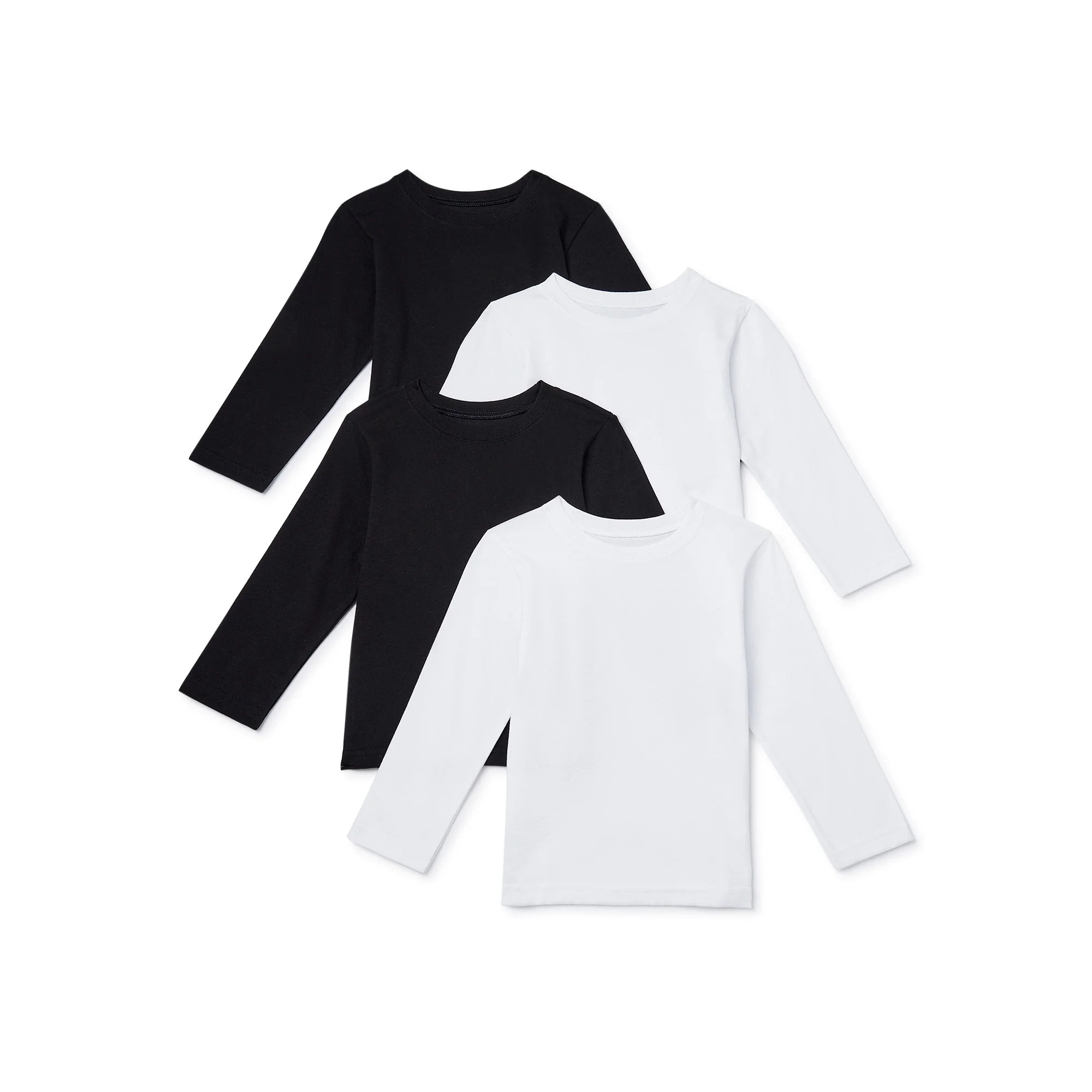 Garanimals Baby and Toddler Boy Long-Sleeve T-Shirt Multipack, 4-Pack, Sizes 12M-5T - Walmart.com | Walmart (US)